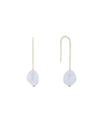 K10YG 淡水パール ピアス