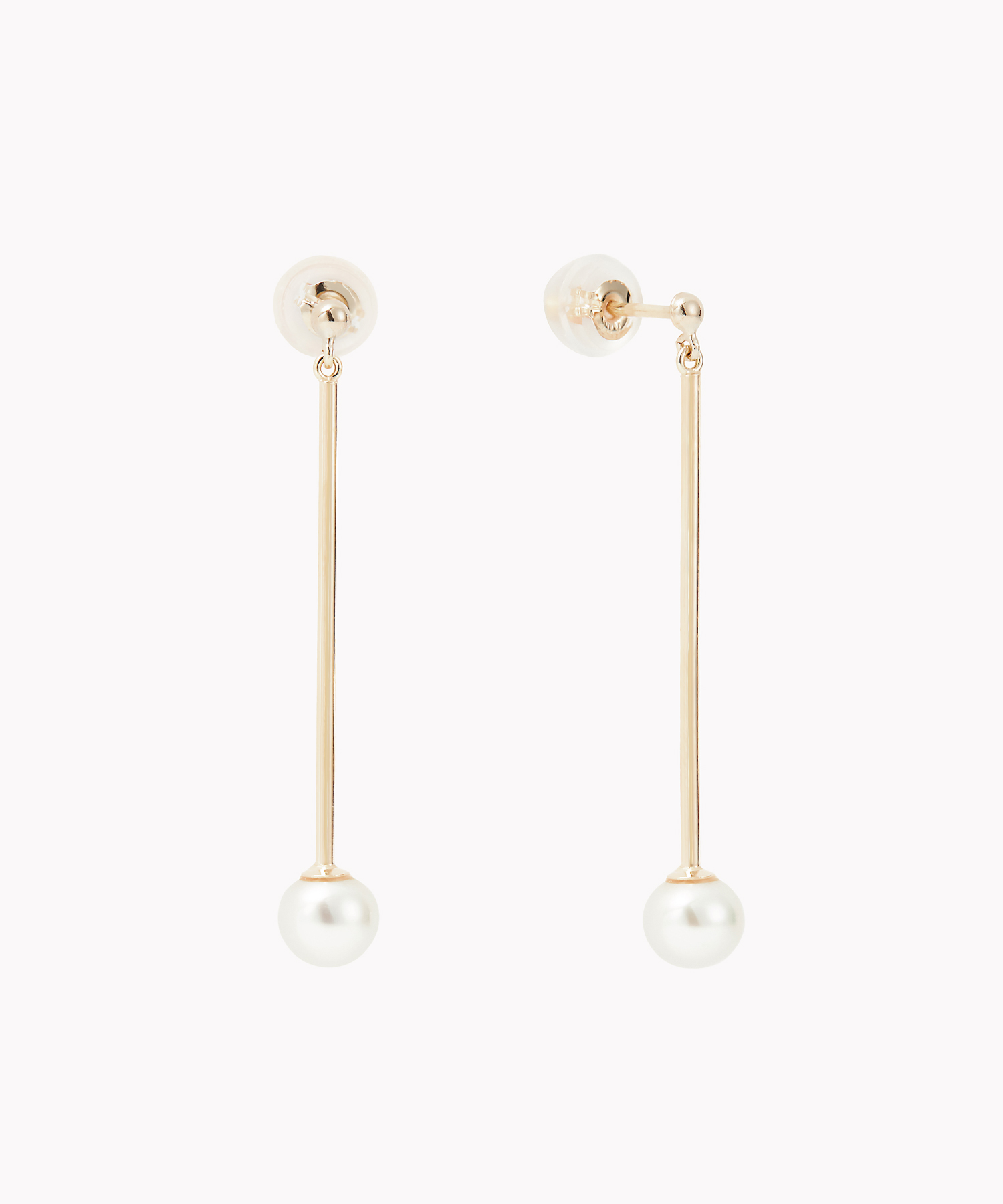 K10YG 淡水パール ピアス