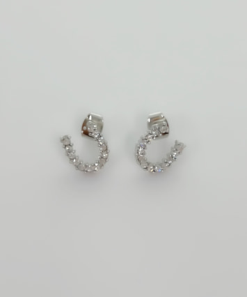 K10YG キュービックジルコニア ピアス|festaria Online Shop