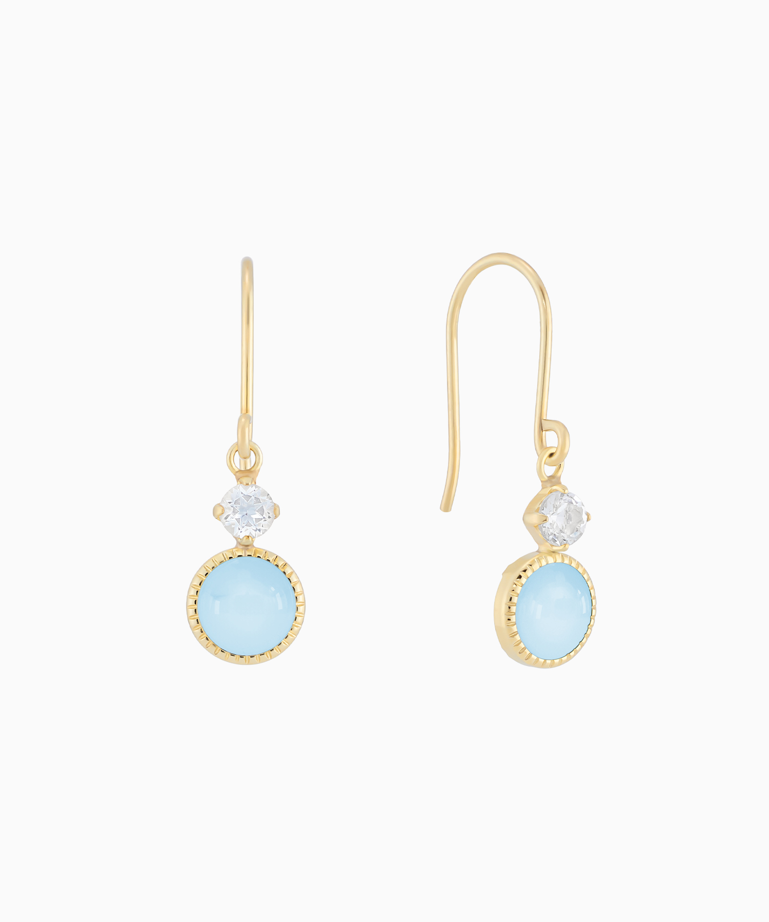 K10YG ブルートパーズ ピアス