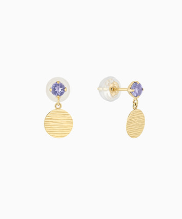 K10YG アイオライト ピアス|festaria Online Shop(フェスタリア