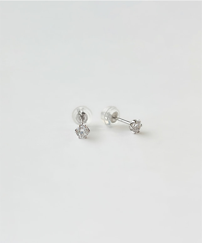 festaria シルバー 四角形ピアス ピアス|キュービック|festaria Online Shop(フェスタリア