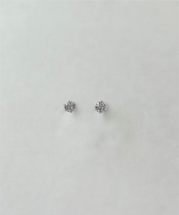 festaria K10WG キュービックジルコニア　ピアス K10WG キュービックジルコニア ピアス|festaria Online Shop