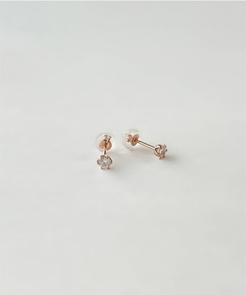 K14WG キュービックジルコニア ピアス|festaria Online Shop