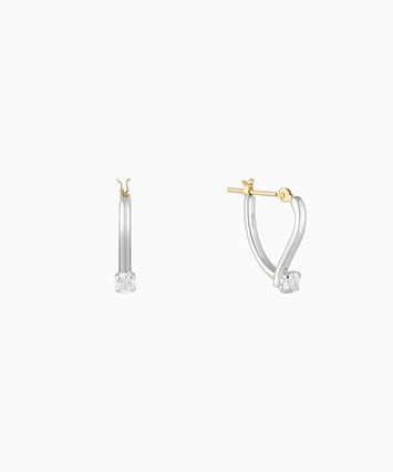 K10YG キュービックジルコニア ピアス|festaria Online Shop