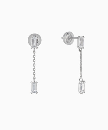 K10YG/K18YG ホワイトトパーズ ピアス|festaria Online Shop