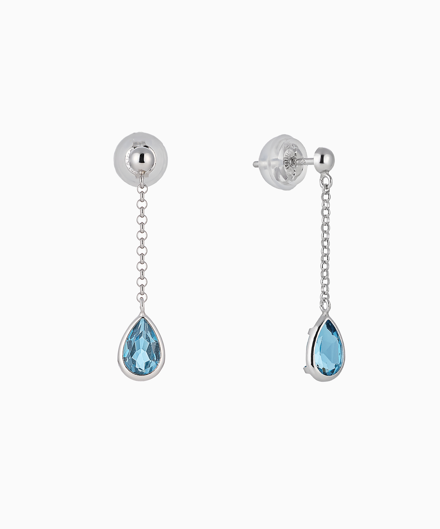 K10WG ロンドンブルートパーズ ピアス