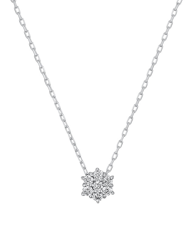 K10WG ダイヤモンド ネックレス