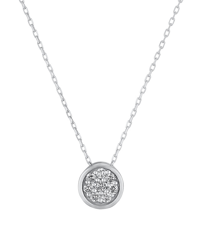 K10WG ダイヤモンド ネックレス