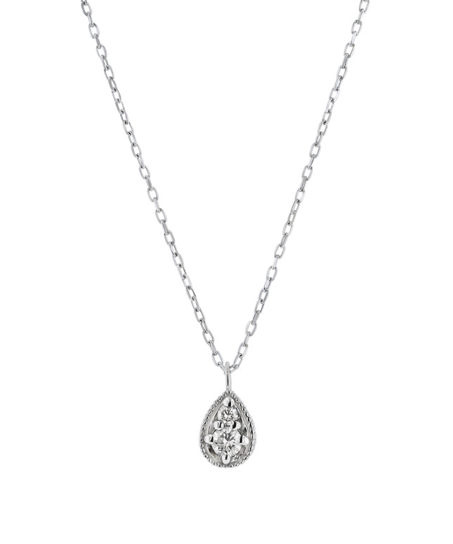 K10WG ダイヤモンド ネックレス