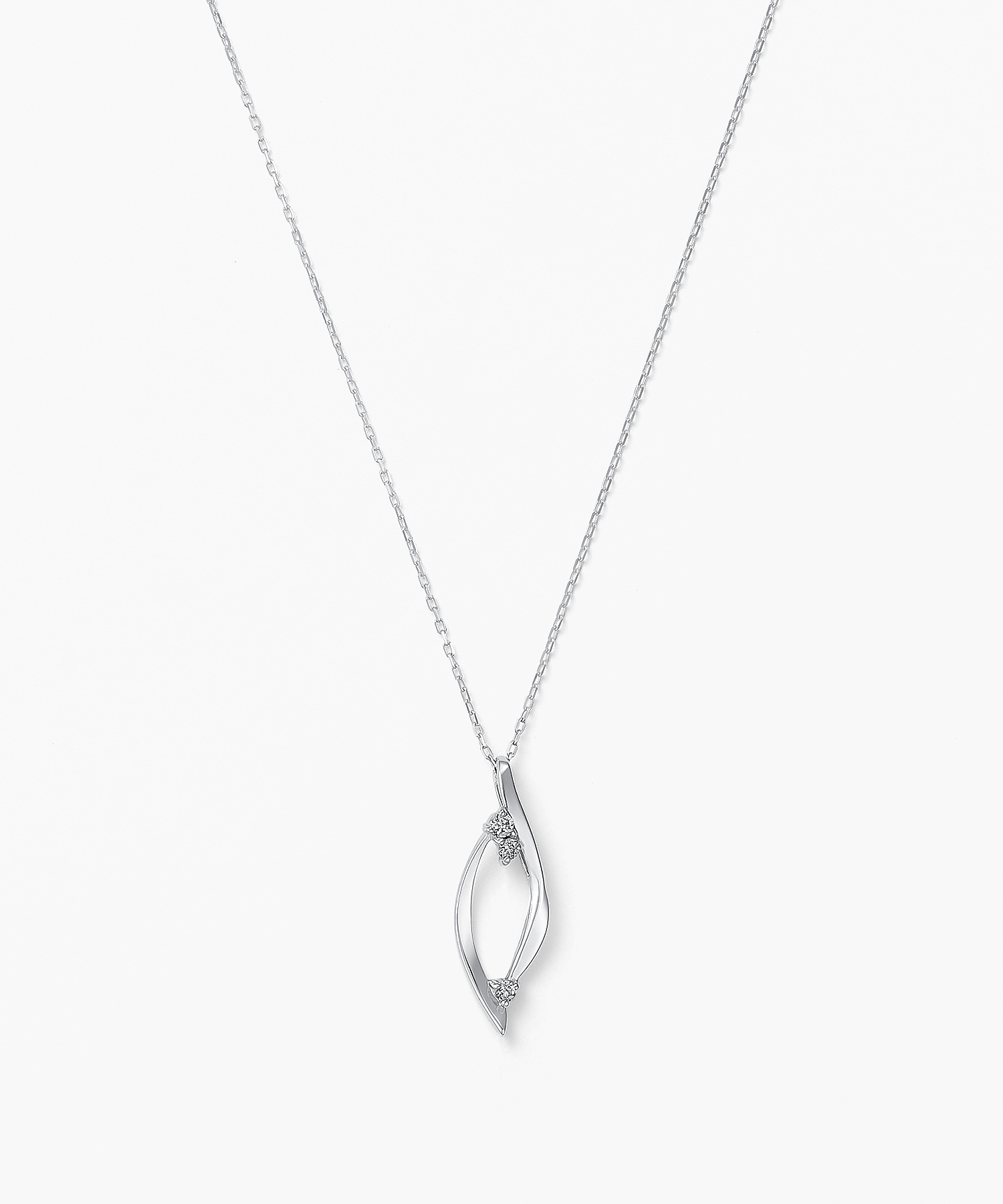 K10WG ダイヤモンド ネックレス