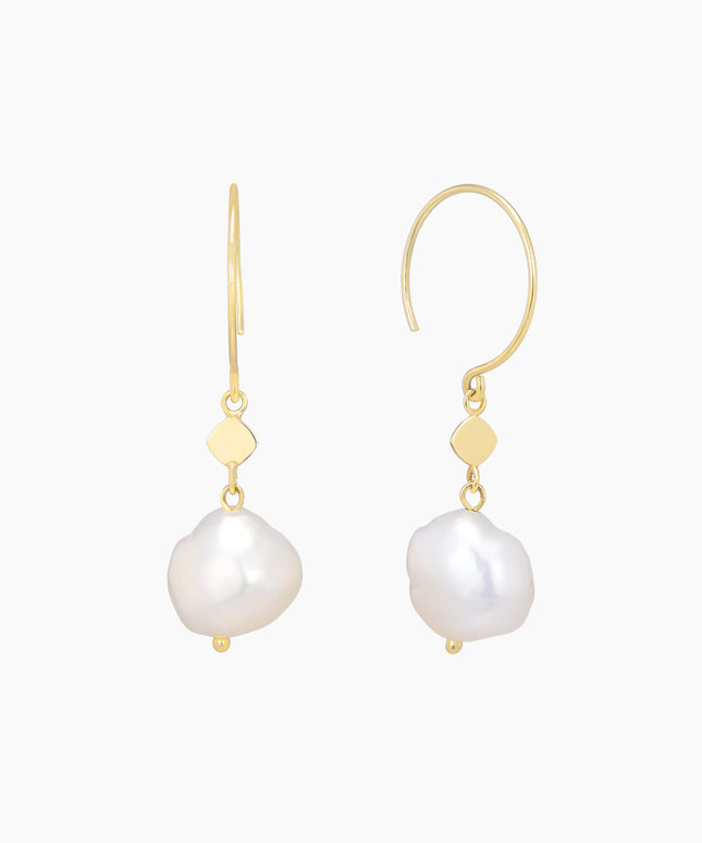 K10YG  淡水パール ピアス