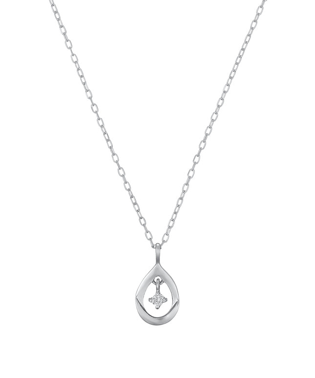 K10WG ダイヤモンド ネックレス