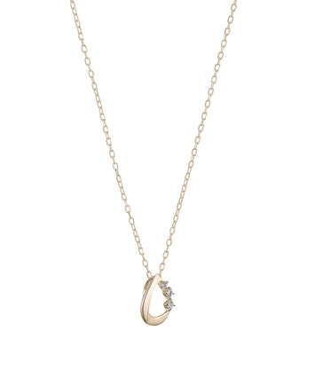 お*ち様 festaria ダイヤモンドネックレス 品質保証書付き K18YG ダイヤモンド ネックレス＜Wish upon a star® 鑑定書