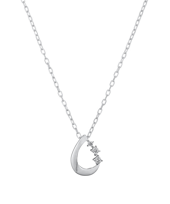 K10WG ダイヤモンド ネックレス