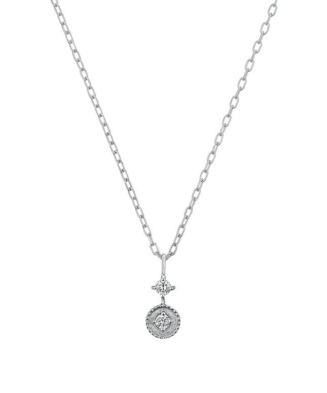 K10WG ダイヤモンド ネックレス