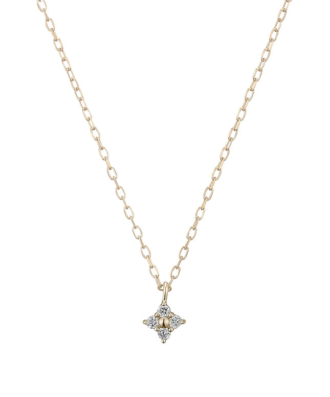 K10YG ダイヤモンド ネックレス