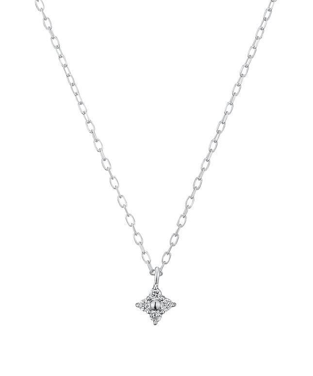 K10WG ダイヤモンド ネックレス