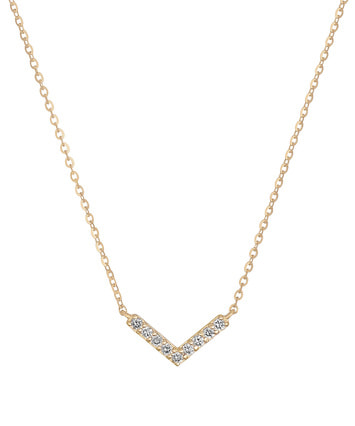festaria k18 ダイヤモンド0.1ct クローバー　ネックレス ダイヤモンド/オニキス K18ネックレス(計0.15カラット