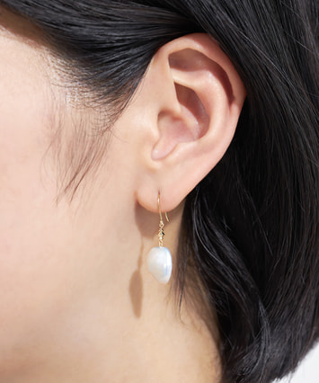 K10YG 淡水パール ピアス|festaria Online Shop(フェスタリア