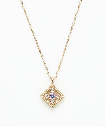 K18YG タンザナイト・ダイヤモンド ネックレス|festaria Online Shop
