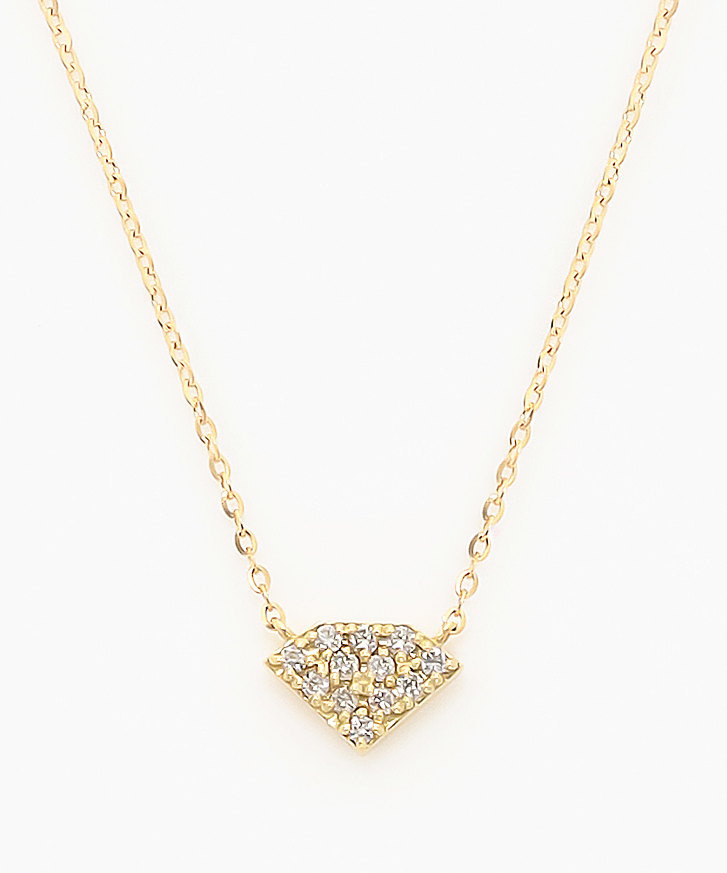 K18YG ダイヤモンド ネックレス