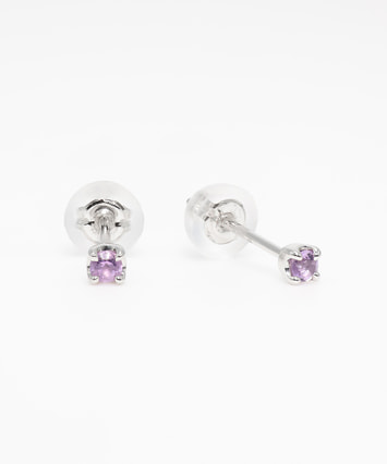 K10WG キュービックジルコニア ピアス|festaria Online Shop