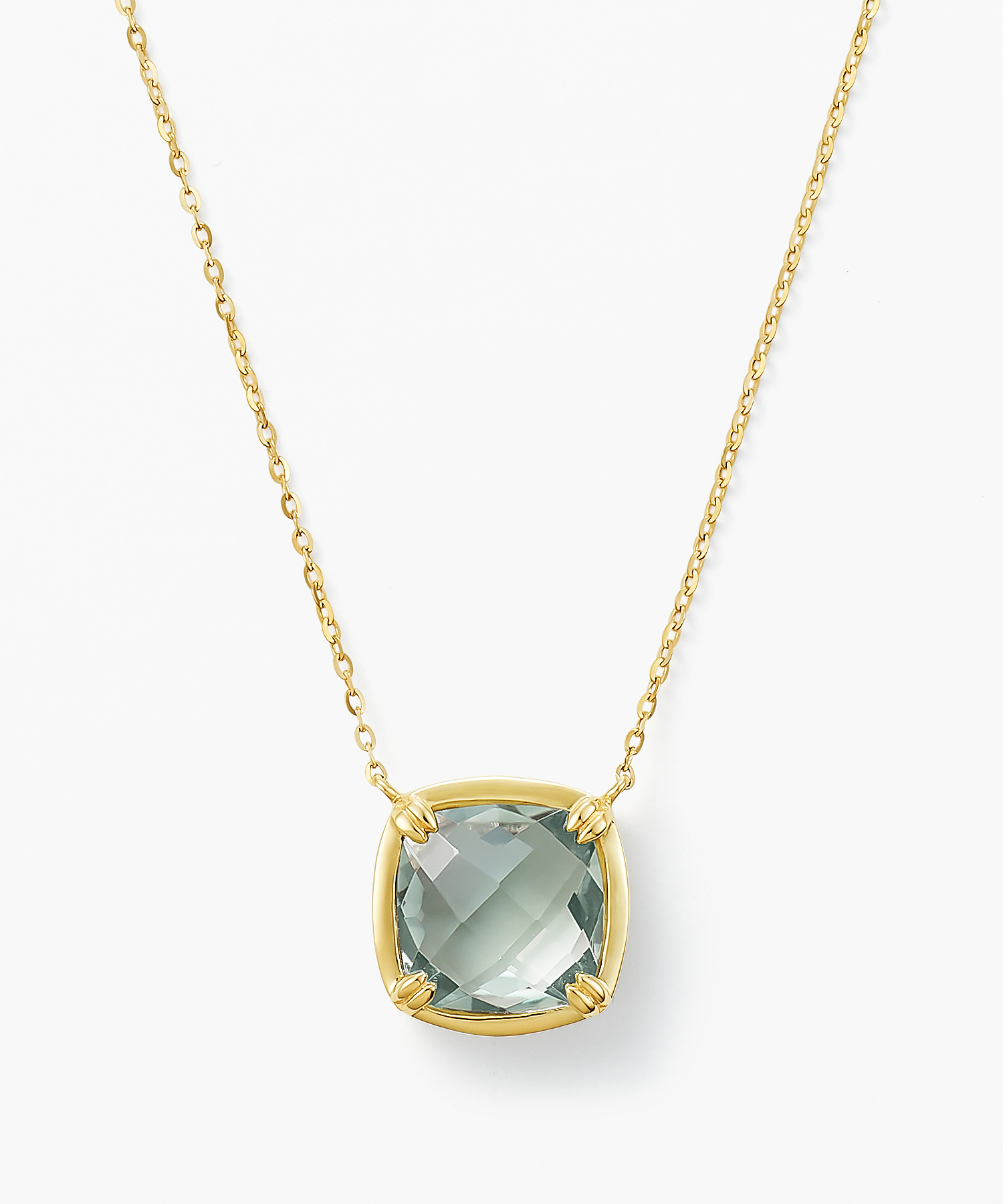 K18YG グリーンアメシスト ネックレス