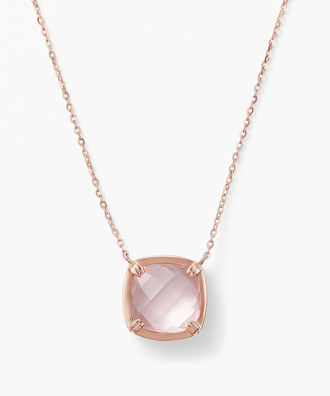 K18PG ローズクォーツ ネックレス