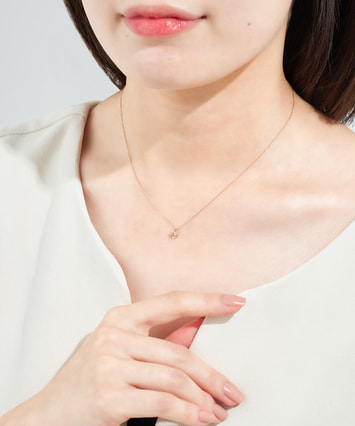 K10PG ダイヤモンドネックレス。 K10PG ダイヤモンド ネックレス|festaria Online Shop(フェスタ