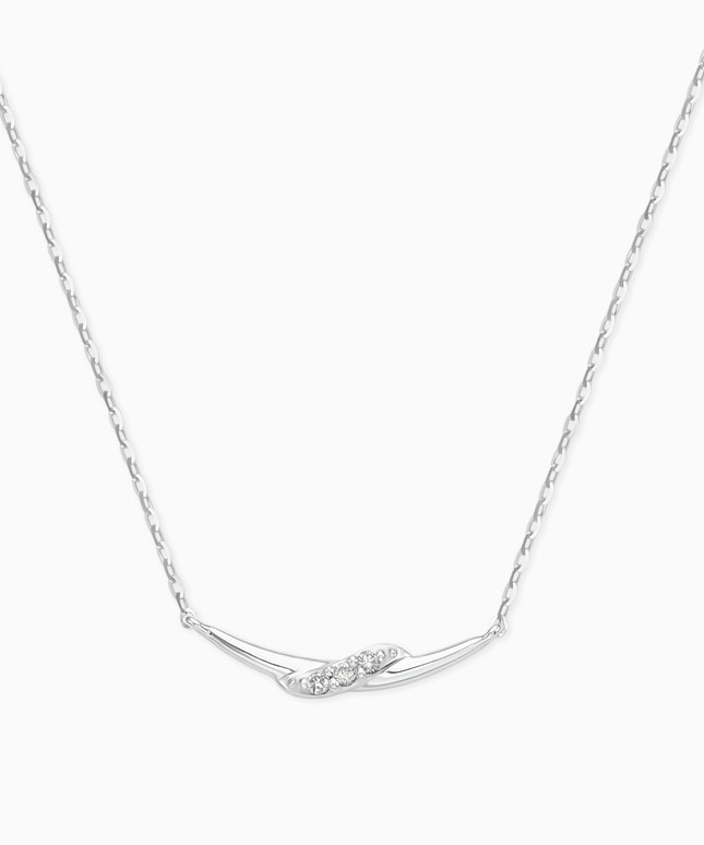 K10WG ダイヤモンド ネックレス