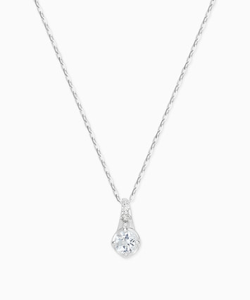 festaria K10 ホワイトゴールド ダイヤモンド ネックレス K10WG ダイヤモンド ネックレス|festaria Online Shop(フェスタ