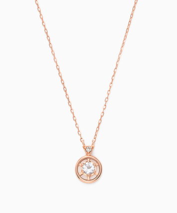 K10PG ダイヤモンド ネックレス|festaria Online Shop(フェスタ