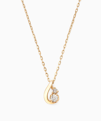 K10PG ダイヤモンド ネックレス|festaria Online Shop(フェスタ