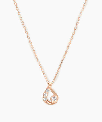 K10PG ダイヤモンド ネックレス|festaria Online Shop(フェスタ