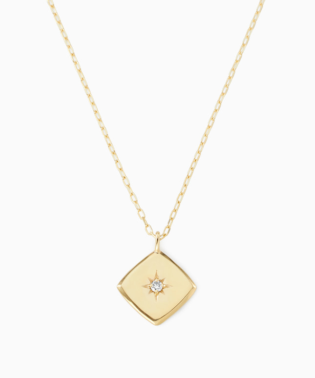 K10YG ダイヤモンド ネックレス