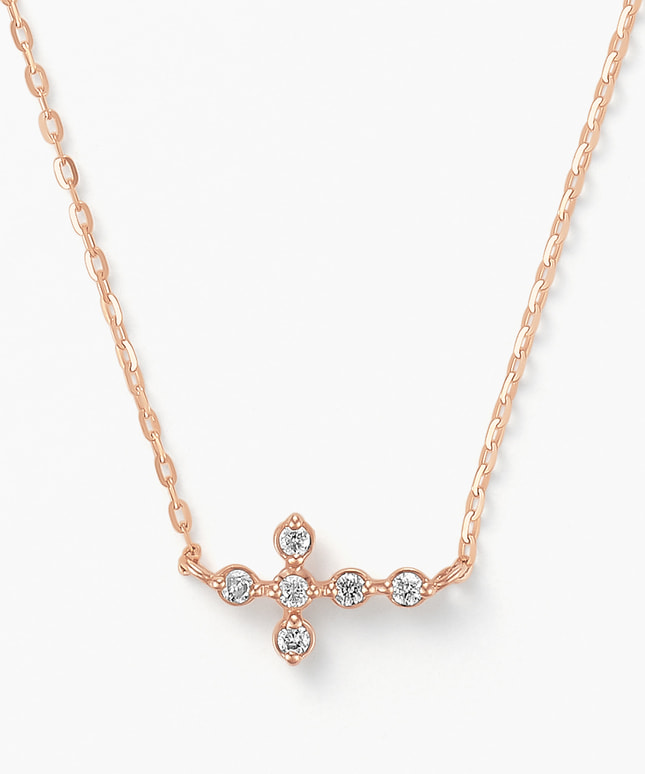 K10PG ダイヤモンド ネックレス|festaria Online Shop(フェスタ