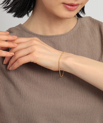 festaria ゴールドチェーンブレスレット K18YG チェーンブレスレット|festaria Online Shop(フェスタリア