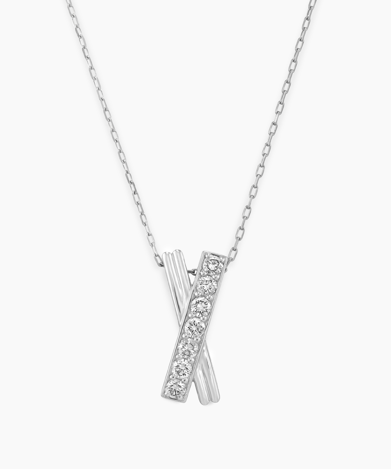 Pt950/850 ダイヤモンド ネックレス