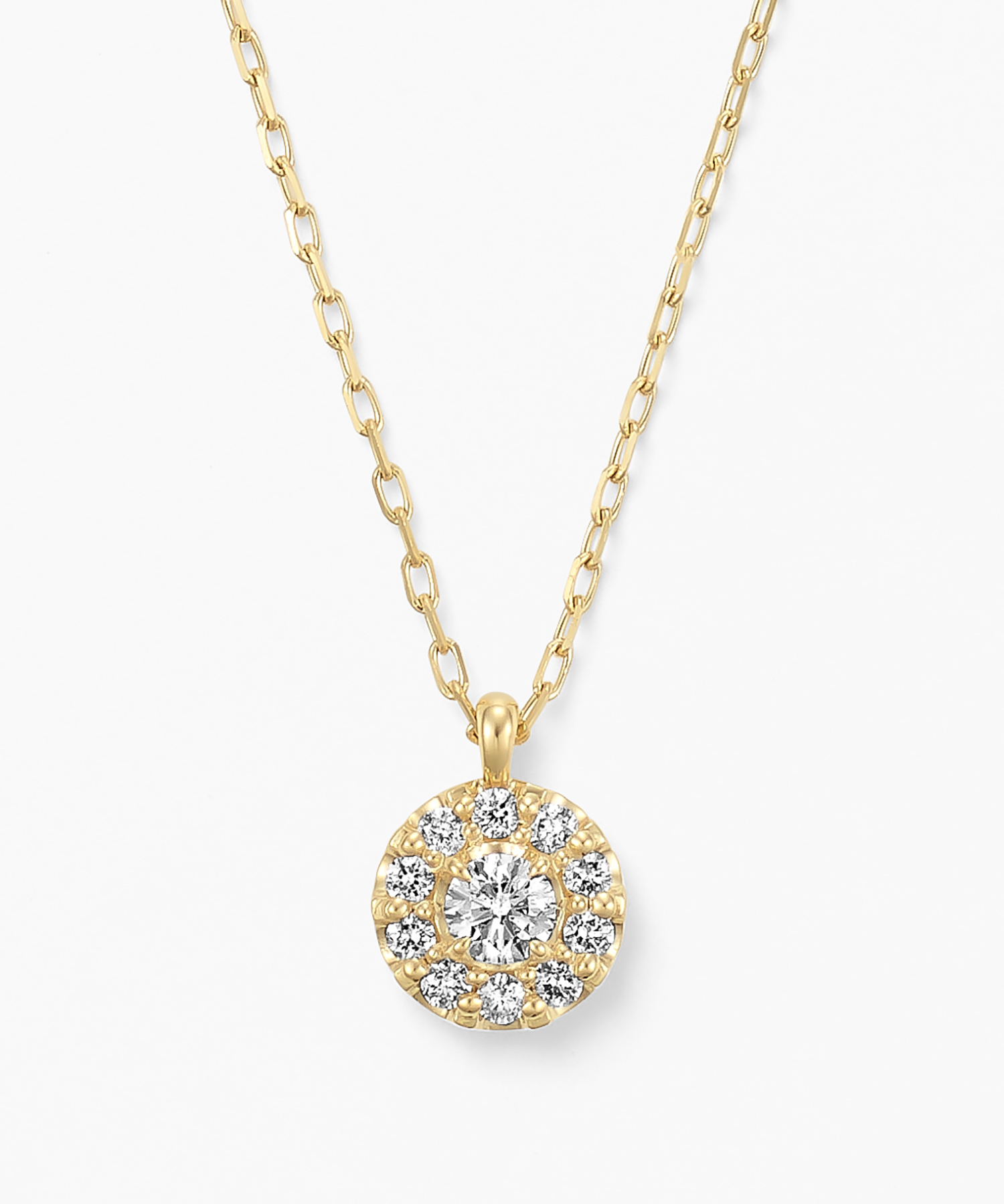 K18YG ダイヤモンド ネックレス