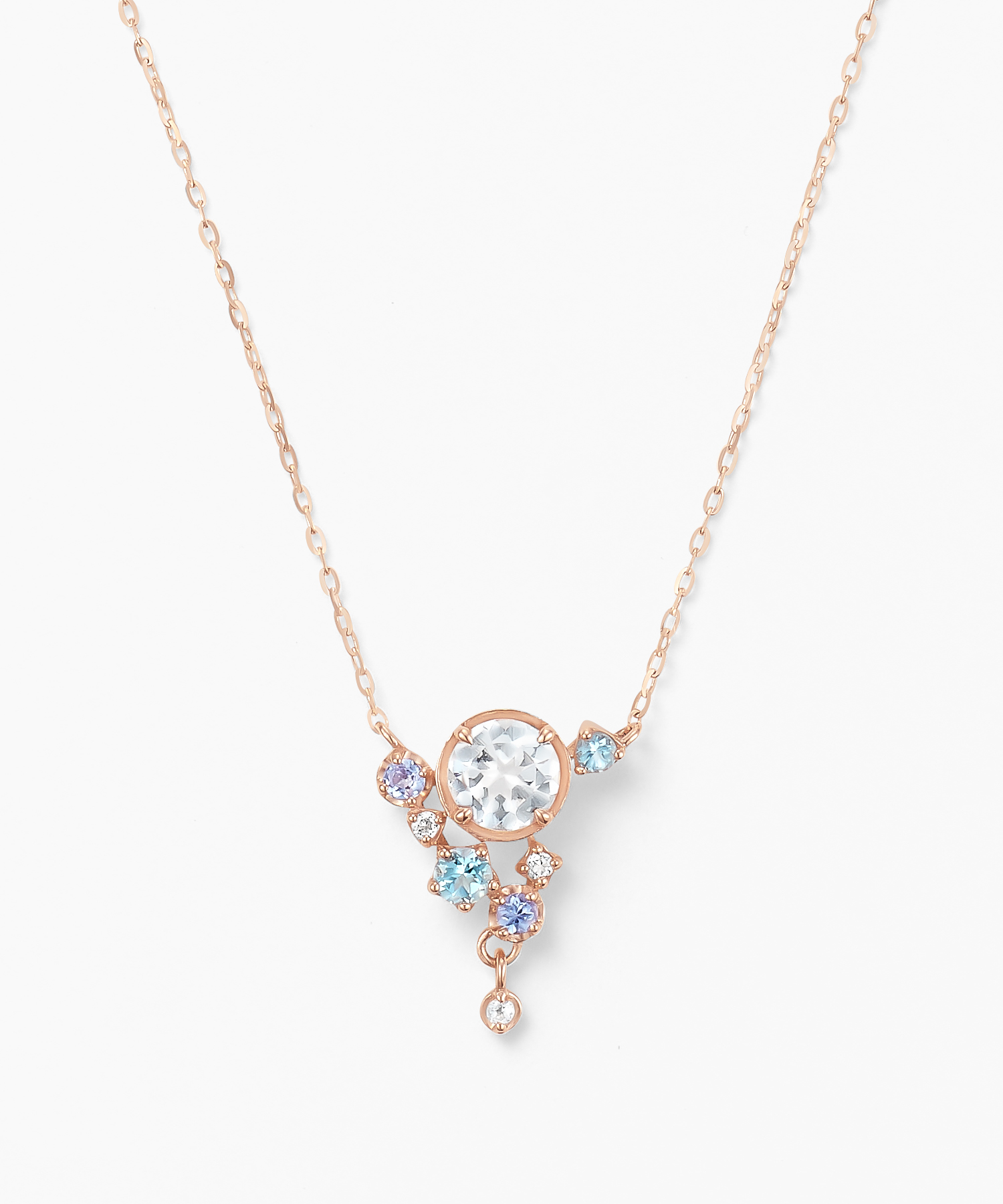 K10PG トパーズ・タンザナイト ネックレス