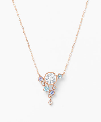 K10PG トパーズ・タンザナイト ネックレス