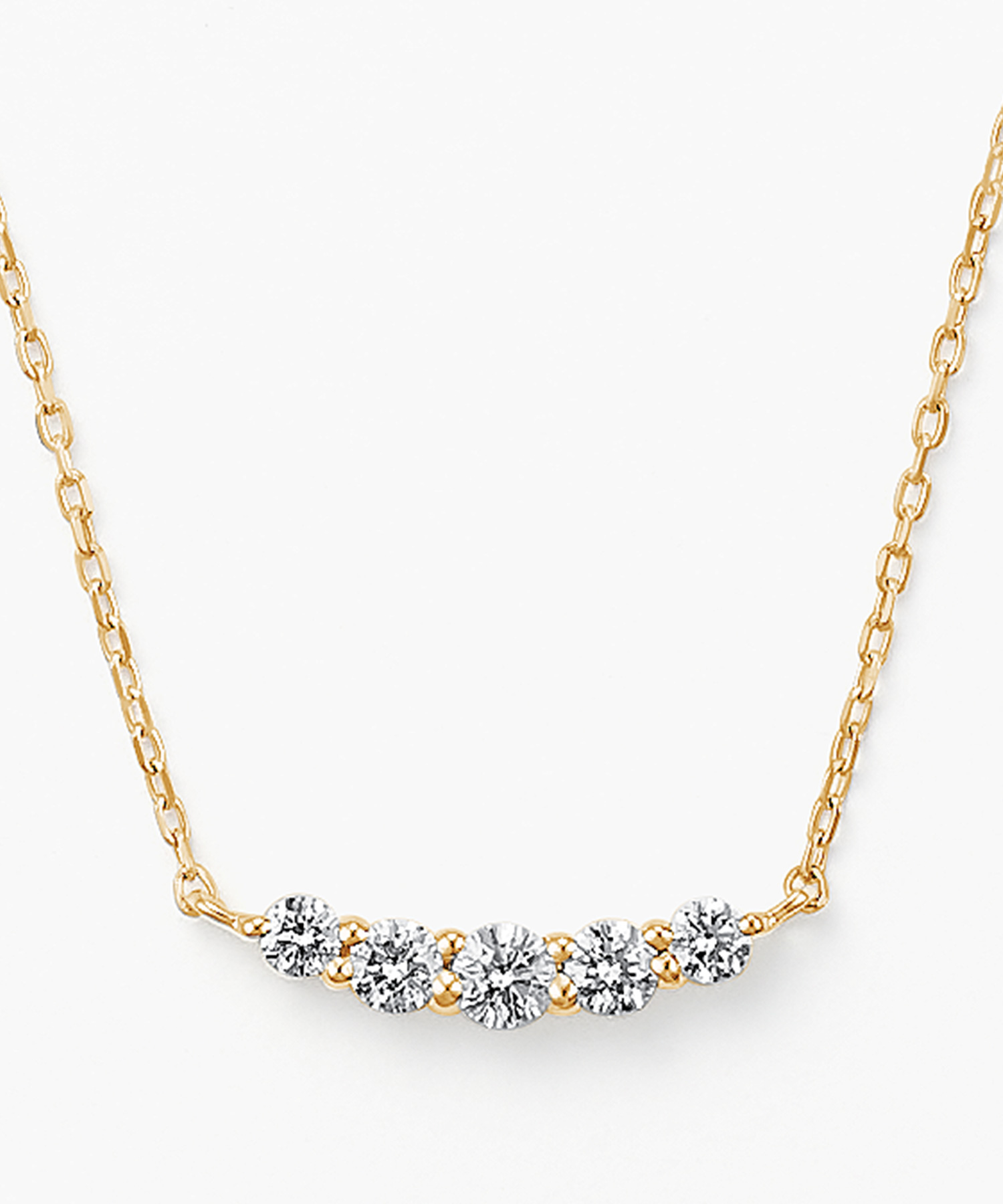 K18YG ダイヤモンド ネックレス