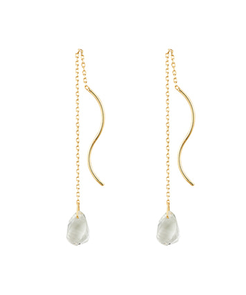 K10YG グリーンアメジスト ピアス