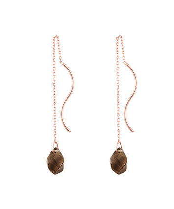 K10PG スモーキークォーツ ピアス