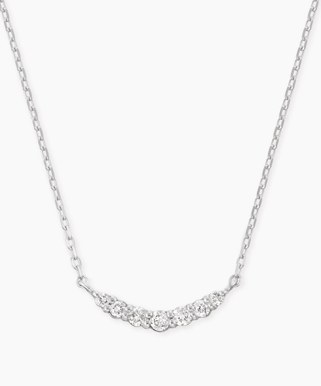 K18WG ダイヤモンド ネックレス