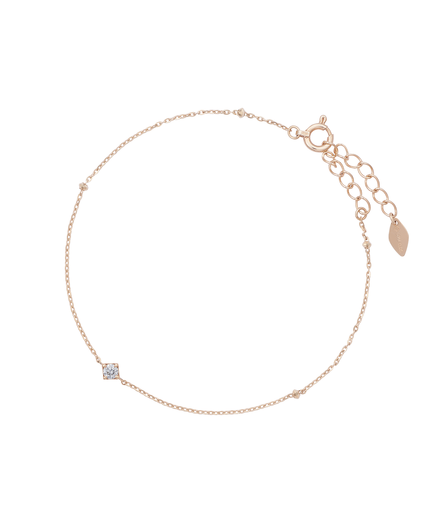 K10YG ダイヤモンド ブレスレット