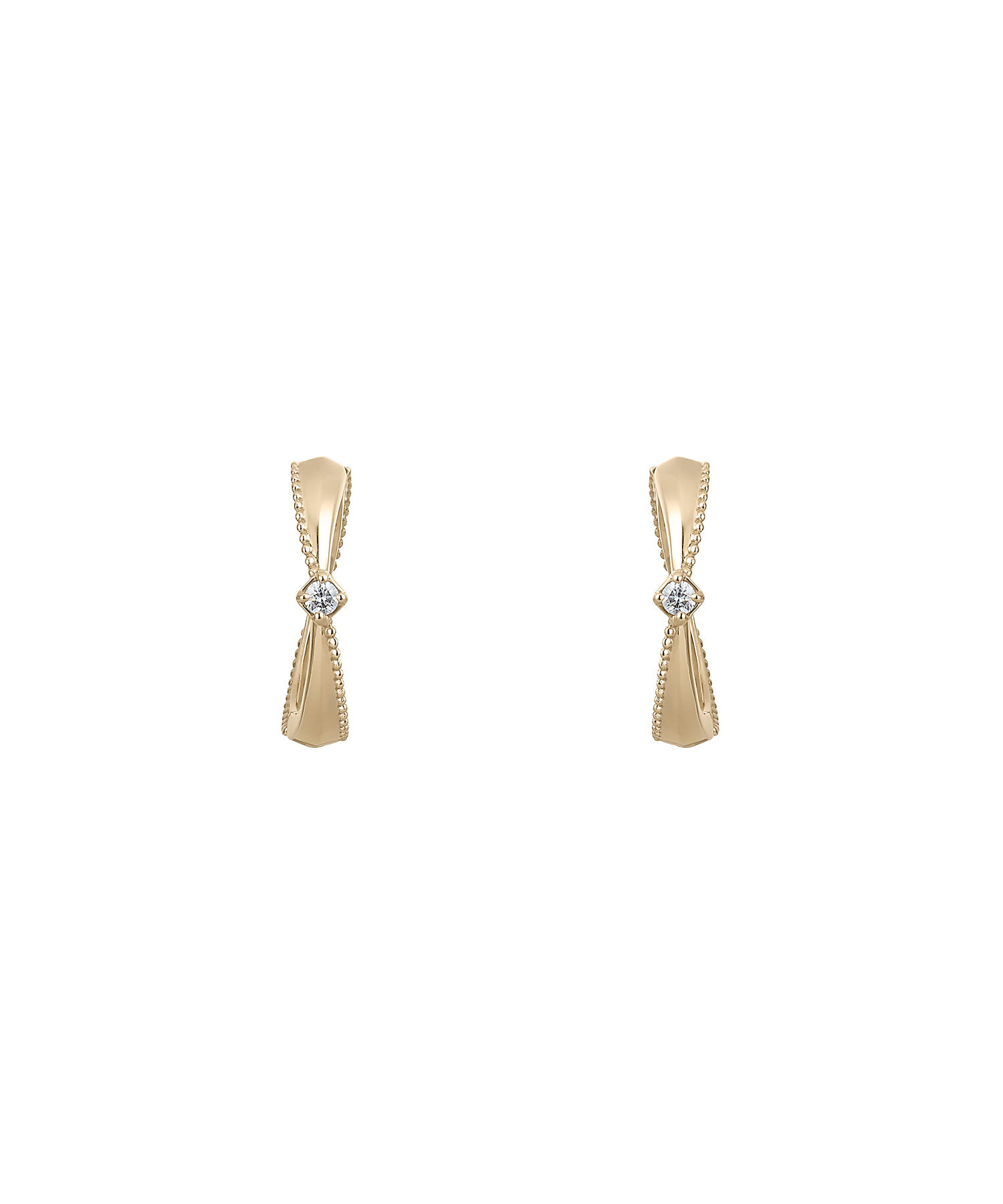 K10YG/K18YG ダイヤモンド ピアス