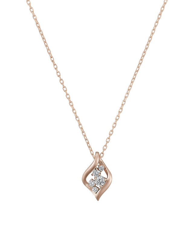 K18PG ダイヤモンド ネックレス