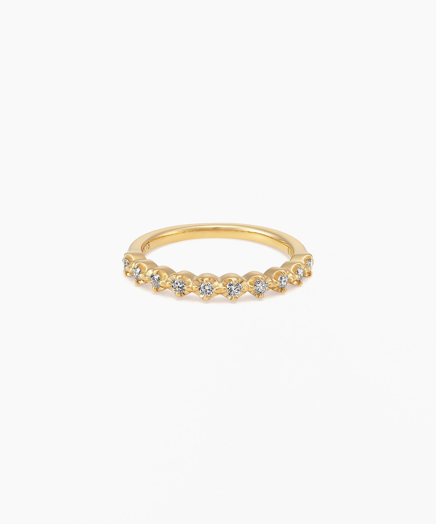 K18YG ダイヤモンド ピンキーリング